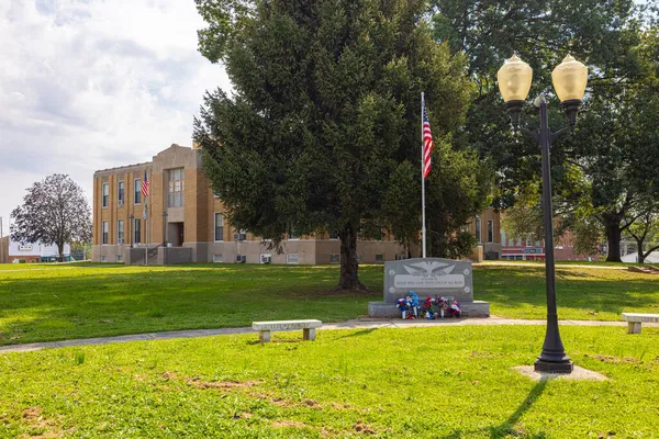 Mcleansboro Illinois Usa Ottobre 2021 Historic Hamilton County Courthouse Monumento — Foto Stock