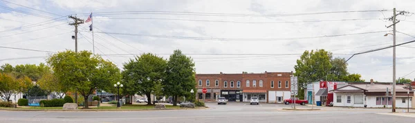 Jonesboro Illinois Eua Outubro 2021 Antigo Distrito Empresarial Praça Pública — Fotografia de Stock