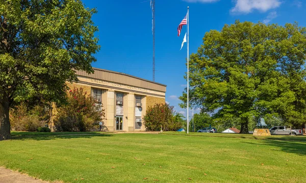 Shawneetown Illinois Agosto 2021 Histórico Palacio Justicia Del Condado Gallatin — Foto de Stock