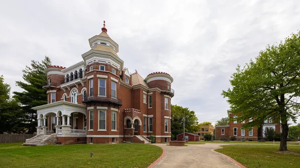 Carmi Illinois Usa Oktober 2021 Robinson Stewart House Main Street — Stockfoto