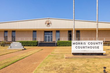 Daingerfield, Teksas, ABD - 26 Eylül 2021: Morris County Adliyesi