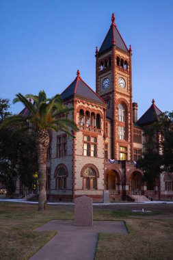 Cuero, Teksas, ABD - 25 Eylül 2021: Tarihi DeWitt Adliyesi