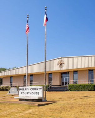 Daingerfield, Teksas, ABD - 26 Eylül 2021: Morris County Adliyesi