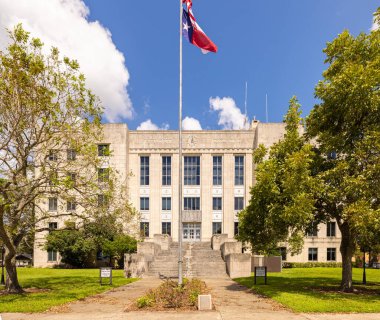 Angleton, Teksas, ABD - 20 Eylül 2021: Brazoria İlçe Mahkemesi