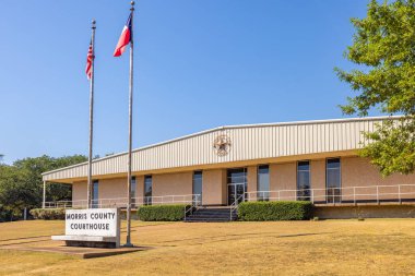 Daingerfield, Teksas, ABD - 26 Eylül 2021: Morris County Adliyesi