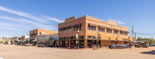 Conroe Texas Usa Oktober 2021 Das Alte Geschäftsviertel Der Main — Stockfoto