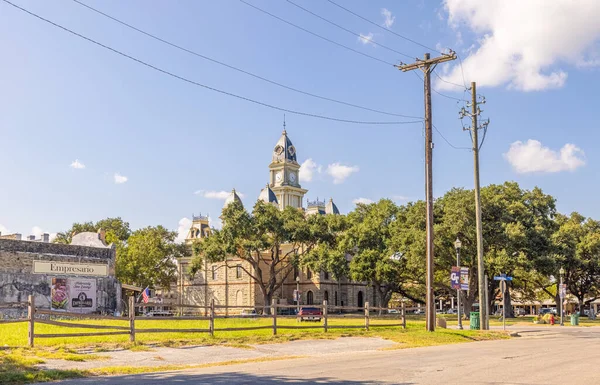 Goliad Teksas Abd Eylül 2021 Tarihi Goliad Lçe Adliyesi — Stok fotoğraf