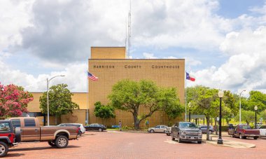 Marshall, Teksas, ABD - 28 Haziran 2021 Harrison County Adliyesi
