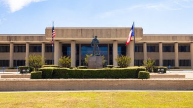 New Boston, Teksas, ABD - 26 Eylül 2021: Bowie County Adliyesi