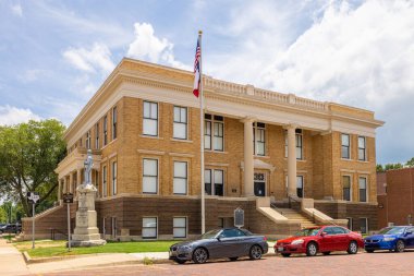 Jefferson, Teksas, ABD - 28 Haziran 2021: Marion County Adliyesi