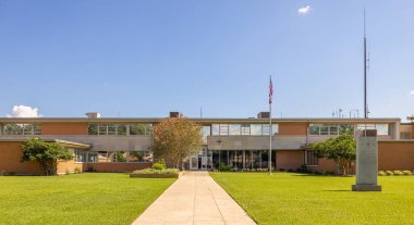 Edna, Teksas, ABD - 20 Eylül 2021: The Jackson County Adliyesi