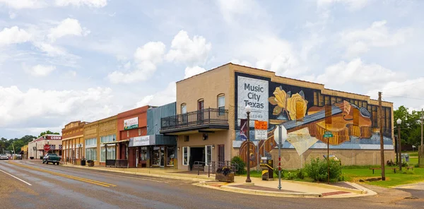 Linden Texas Usa June 2021 Old Business Distric Houston Street — Stockfoto