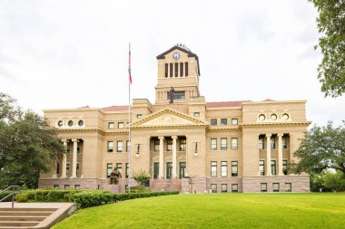 Corsicana, Teksas, ABD - 17 Ağustos 2021: Navarro İlçe Mahkemesi