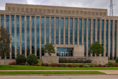 St. Joseph, Michigan, ABD - 21 Ekim 2021: The Berrien County Adliyesi