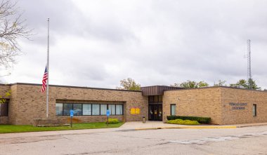 Beyaz Bulut, Michigan, ABD - 22 Ekim 2021 Newaygo Eyalet Mahkemesi