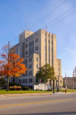 Bay City, Michigan, ABD - 24 Ekim 2021: Bay County İdare Binası