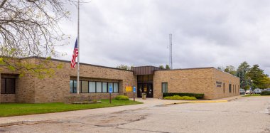 Beyaz Bulut, Michigan, ABD - 22 Ekim 2021 Newaygo Eyalet Mahkemesi