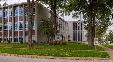 Marshall, Michigan, ABD - 21 Ekim 2021 Calhoun İlçe İdaresi Binası