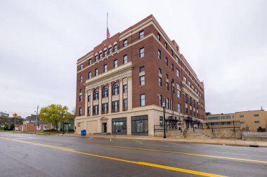 Jackson, Michigan, ABD - 24 Ekim 2021: Jackson County İdare Binası