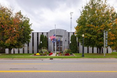 Coldwater, Michigan, ABD - 21 Ekim 2021: Branch County Adliyesi