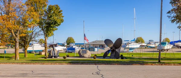 Rogers City Michigan Usa October 2021 Sailors Memorial — Foto Stock