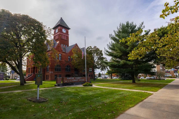 Ludington Michigan Usa Października 2021 Sąd Hrabstwa Mason — Zdjęcie stockowe