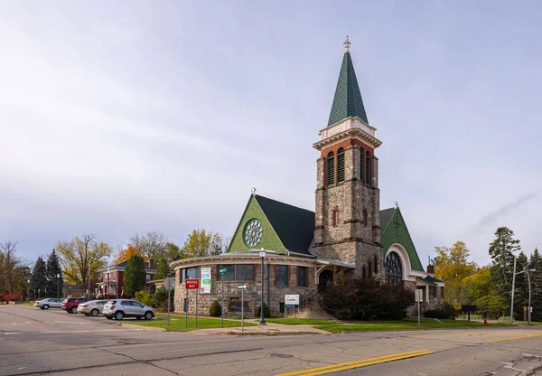 Johns Michigan Eua Outubro 2021 Primeira Igreja Congregacional State Street — Fotografia de Stock