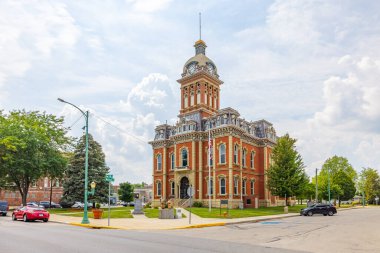 Decatur, Indiana, USA - August 21, 2021: The Adams County Courthouse