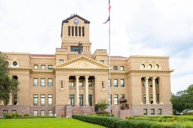 Corsicana, Teksas, ABD - 17 Ağustos 2021: Navarro İlçe Mahkemesi