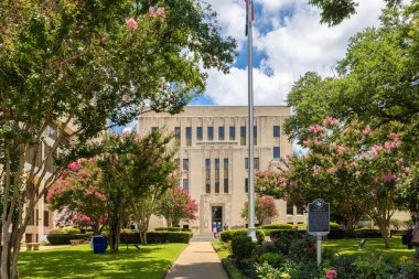 Longview, Teksas, ABD - 30 Haziran 2021: The Gregg County Adliyesi