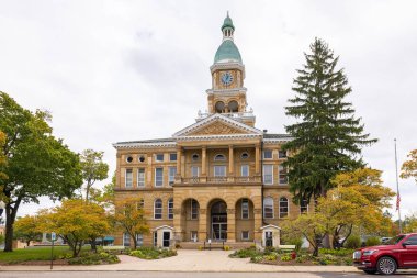 Hillsdale, Michigan, ABD - 21 Ekim 2021 Hillsdale Eyalet Mahkemesi