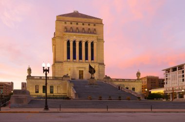 Indianapolis, Indiana, USA - October 19, 2021: The Indiana World War Memorial