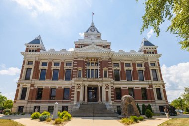 Franklin, Indiana, USA - August 20, 2021: The Johnson County Courthouse