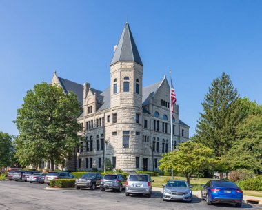 Richmond, Indiana, United States - August 20, 2021: The Wayne County Courthouse