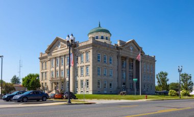 Brazil, Indiana, USA - August 24, 2021: The Clay County Courthouse