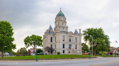 Columbia City, Indiana, USA - August 22, 2021: The Whitley County Courthouse