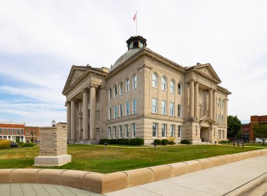 Lebanon, Indiana, USA - August 23, 2021: The Boone County Courthouse