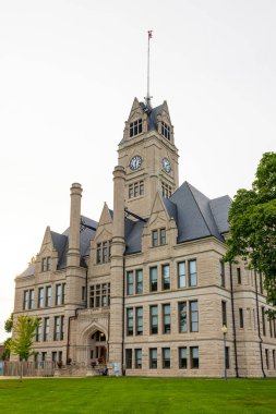 Rensselaer, Indiana, USA - August 23, 2021: The Jasper County Courthouse