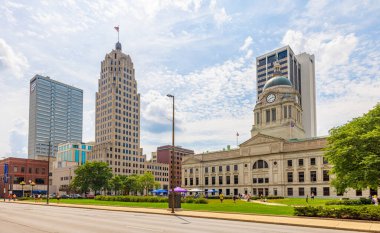 Fort Wayne, Indiana, USA - August 21, 2021: The Allen County Courthouse