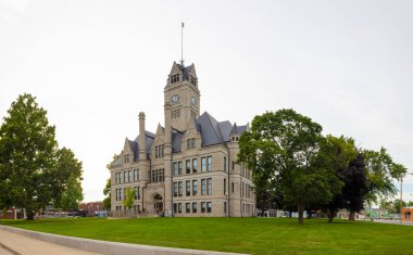 Rensselaer, Indiana, USA - August 23, 2021: The Jasper County Courthouse
