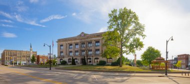 Delphi, Indiana, USA - August 23, 2021: The Carroll County  Courthouse