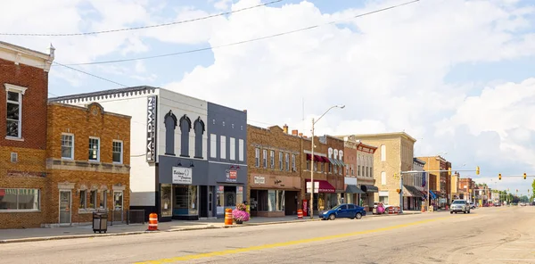 Rochester Indiana Usa August 2021 Business District Main Street — Stockfoto
