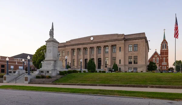 Washington Indiana Usa September 2021 Daviess County Courthouse Civil War — Fotografia de Stock