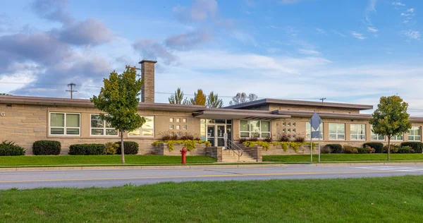 Tawas City Michigan Usa October 2021 Iosco County Administration Building — Stock Photo, Image