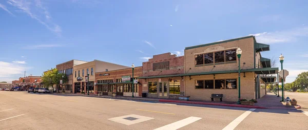 Conroe Texas Usa October 2021 Old Business District Simonton Street — Stockfoto