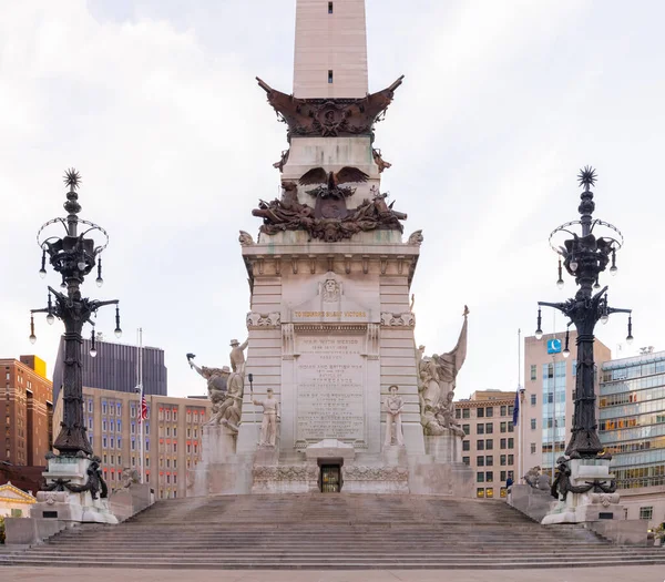 Indianapolis, Indiana, USA - October 19, 2021: The Indiana State Soldiers and Sailors Monument