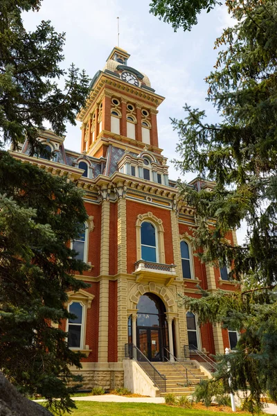 Decatur, Indiana, USA - August 21, 2021: The Adams County Courthouse