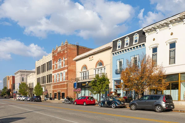 Kokomo Indiana Usa October 2020 Business District Main Street — Stok fotoğraf