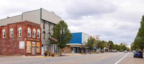 Quincy Michigan Usa October 2021 Business District Chicago Street — Stockfoto