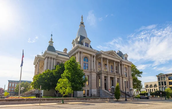 Lafayette, Indiana, USA - August 23, 2021: The Tippecanoe County Courthouse